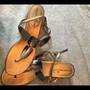 Gold sandals